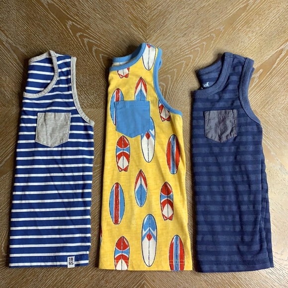 CAT & JACK, GENUINE KIDS OSHKOSH & CARTERS Toddler Front Pocket Tank Tops - Picture 1 of 13